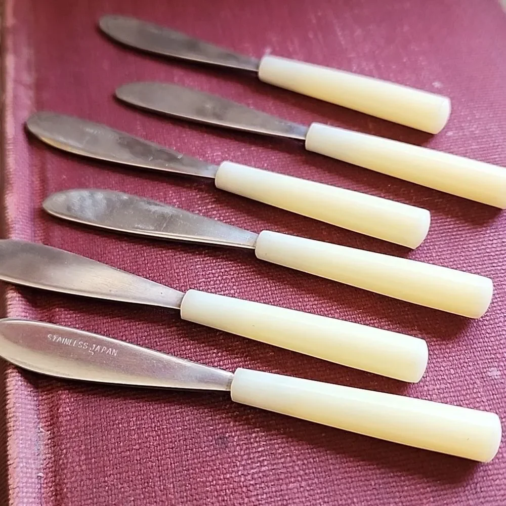 Vintage Set Of 6 Cocktail Spreaders Japan